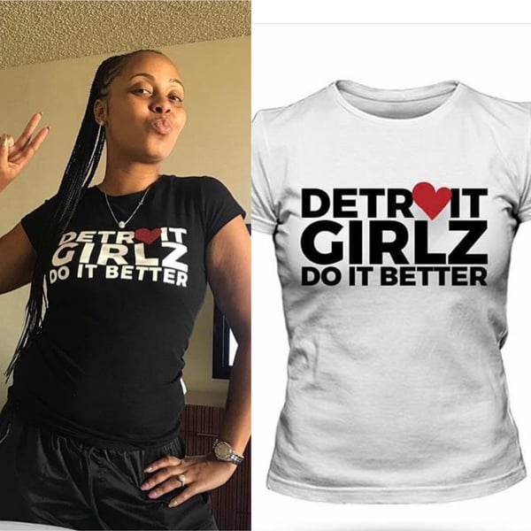 Image of Detroit Girlz Do It Better Heart T-shirt