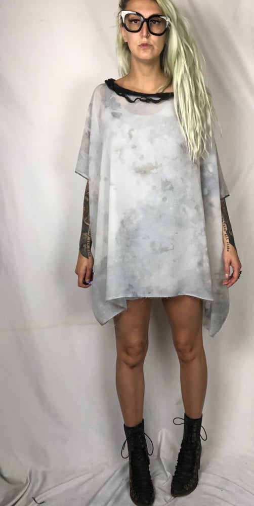 Image of chiffon Dyed top