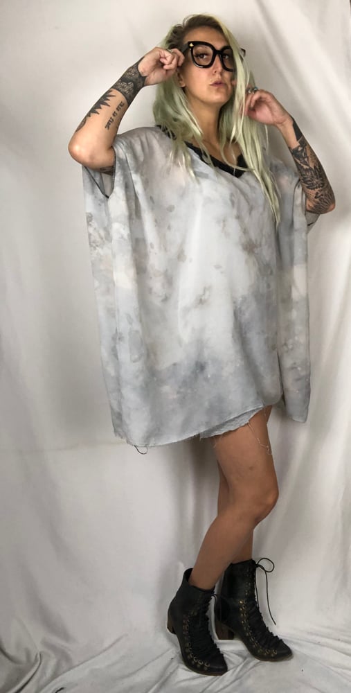 Image of chiffon Dyed top