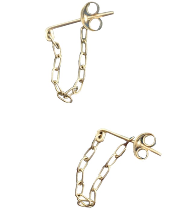 Image of Gold loop earrings