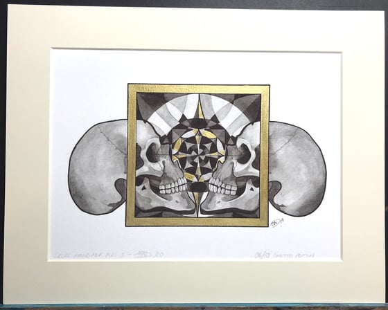 Image of Skull Mandala Series Nr 1 - Limited Edition of 10 Archival Prints. 