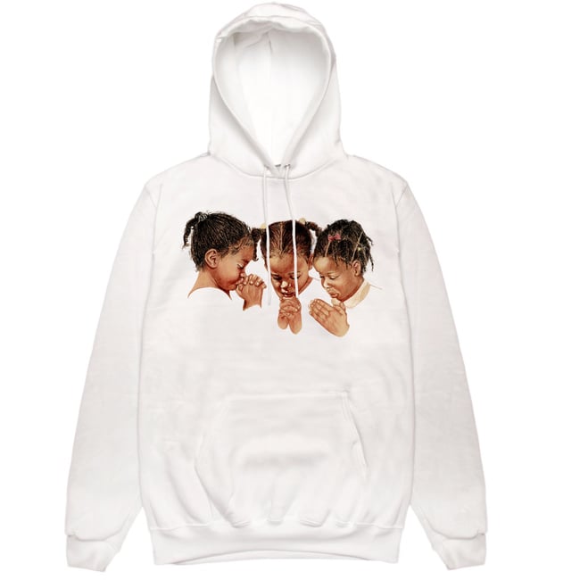 3girls White Hoodie