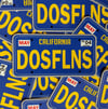 Two Felons "CA Plate Blue" stickers 