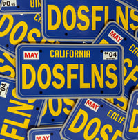 Two Felons "CA Plate Blue" stickers 