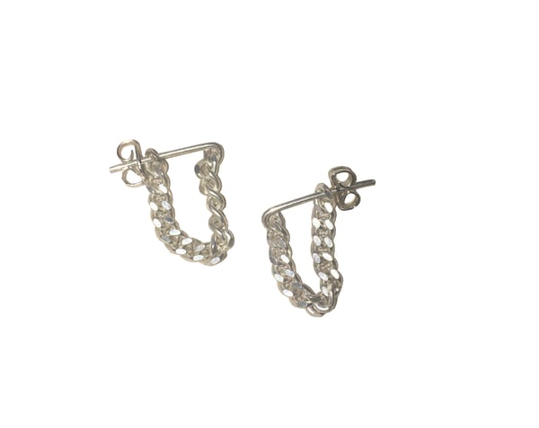 Image of Cuff chain earrings