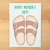 Mom Sandals Greeting Card