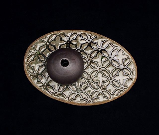 New moon pod vase and pressed plate