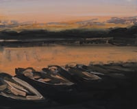 Image 1 of Boats at Sunset (Keswick) Framed Original