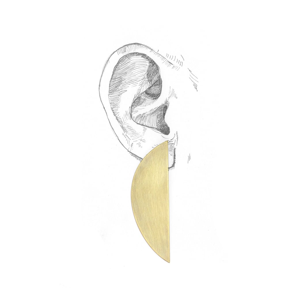 Image of HALF MOON EAR RINGS