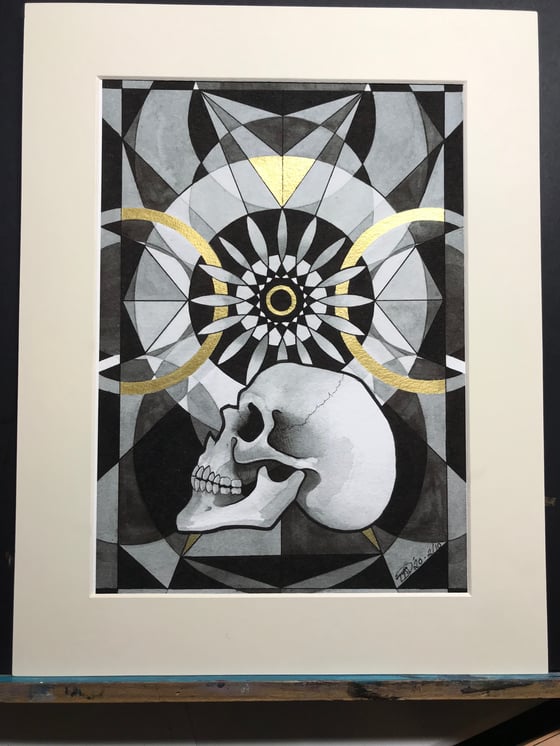 Image of Skull Mandala Series Nr 4 - Limited Edition of 10 Archival Prints. 