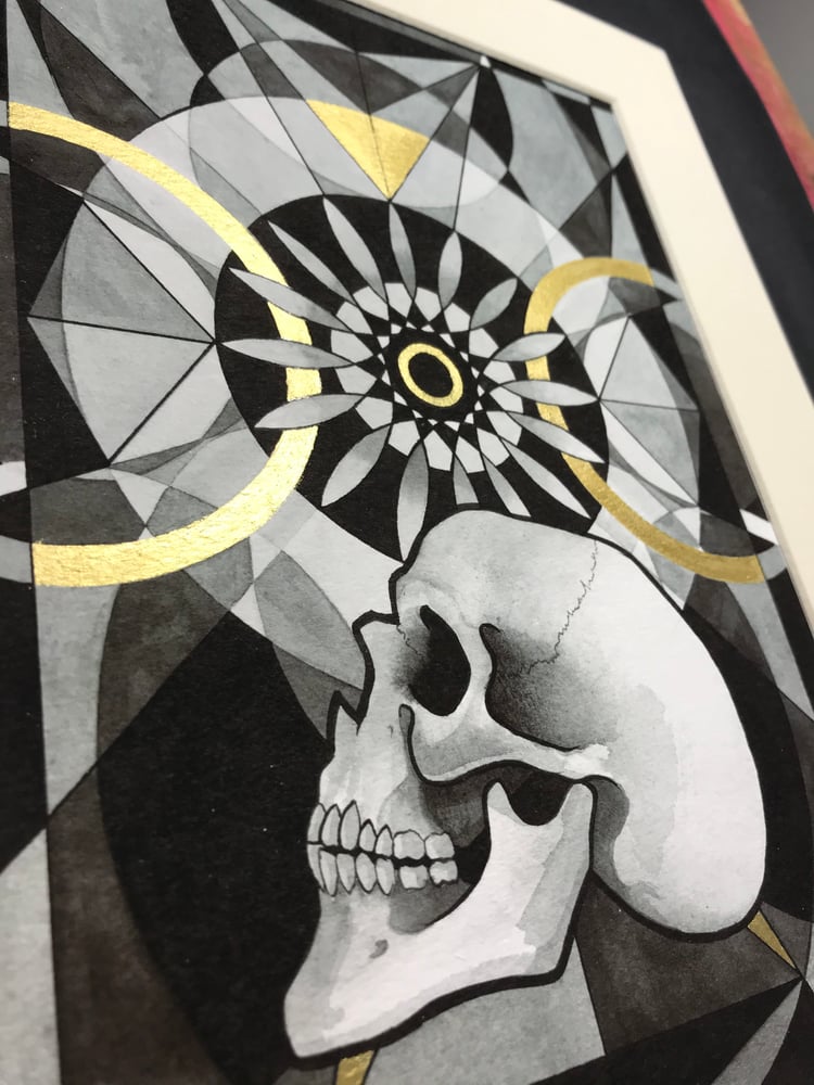 Image of Skull Mandala Series Nr 4 - Limited Edition of 10 Archival Prints. 