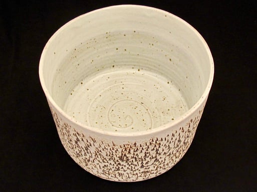 Slip etched planter