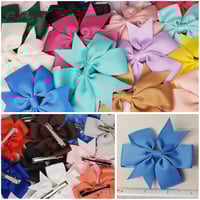 Image 1 of Hair Bows w/Clips (4PCS)