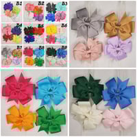 Image 5 of Hair Bows w/Clips (4PCS)