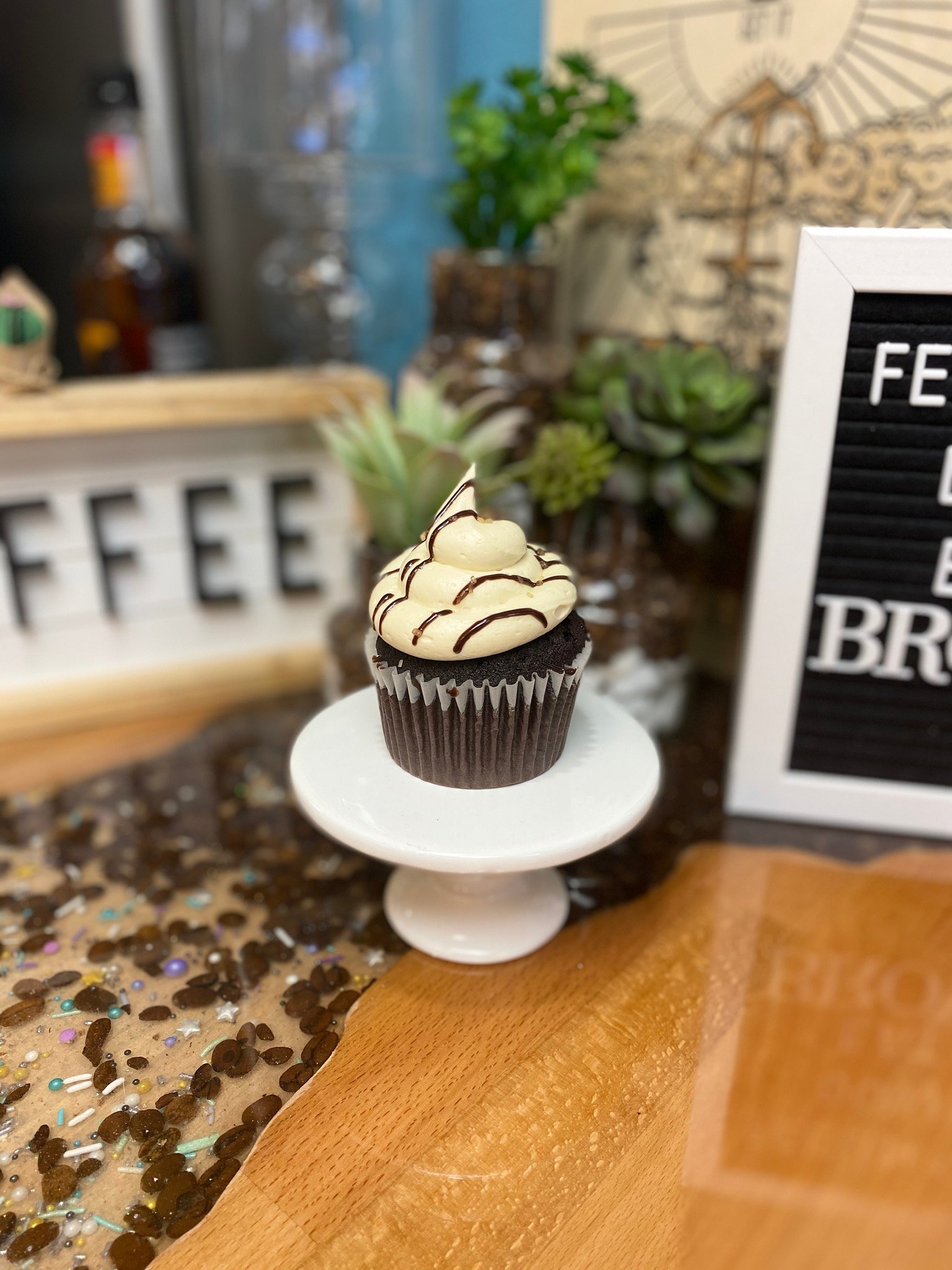 Image of Chocolate Cupcake with a Brown Sugar Cream Cheese Frosting