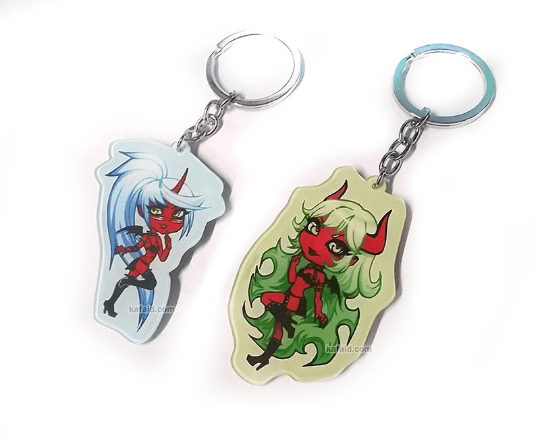 Skanty and Kneesocks Keychains