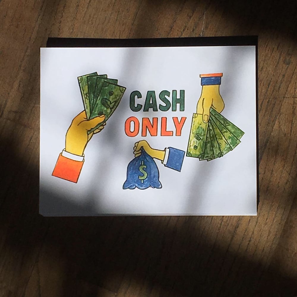 Image of Cevallos Brothers CASH ONLY Riso Print