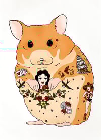 Tattoo Hamster Card