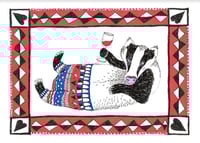 Tipsy Badger Card