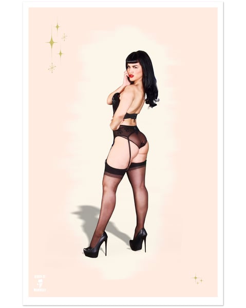 Image of Atomic Pinup-Limited Edition Postcard