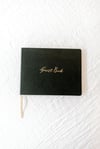 Black Leather Guest Book 