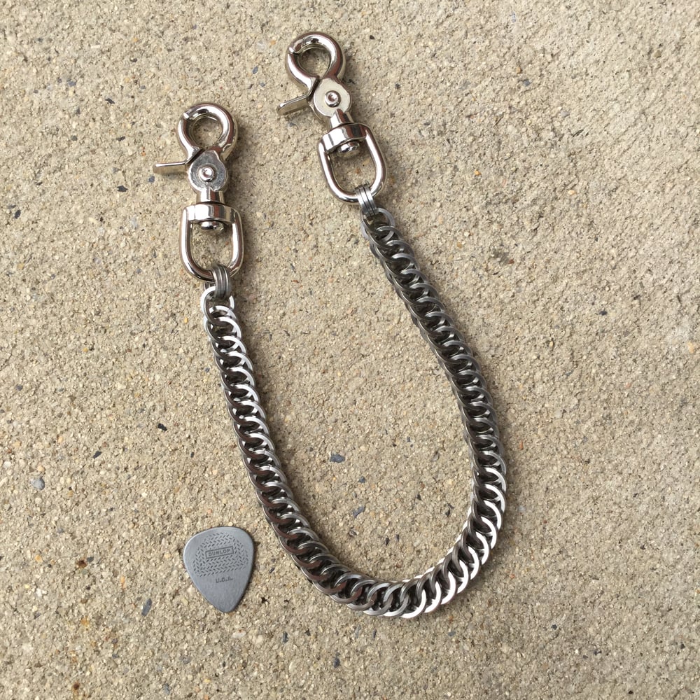 Square Stainless Half Persian Wallet Chain