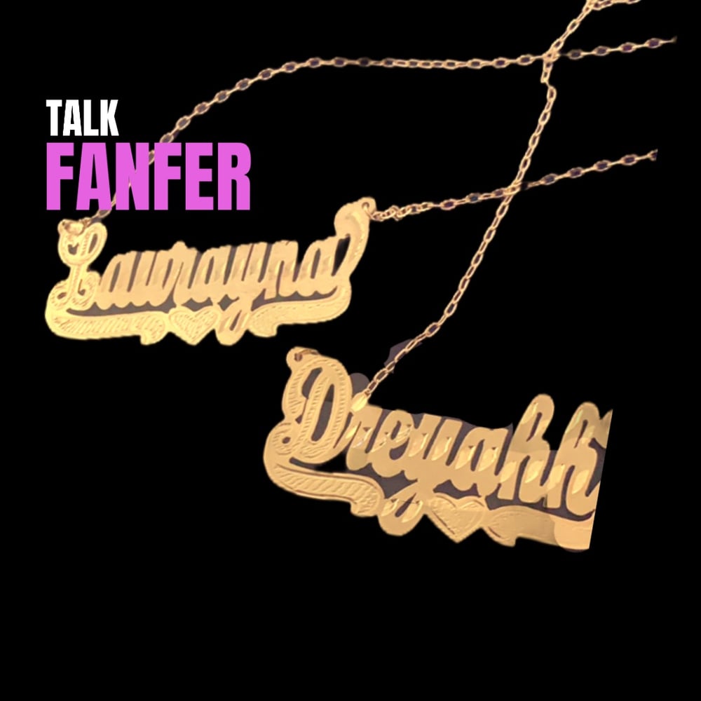 Image of Ol' Skool Name Necklace - ADULT