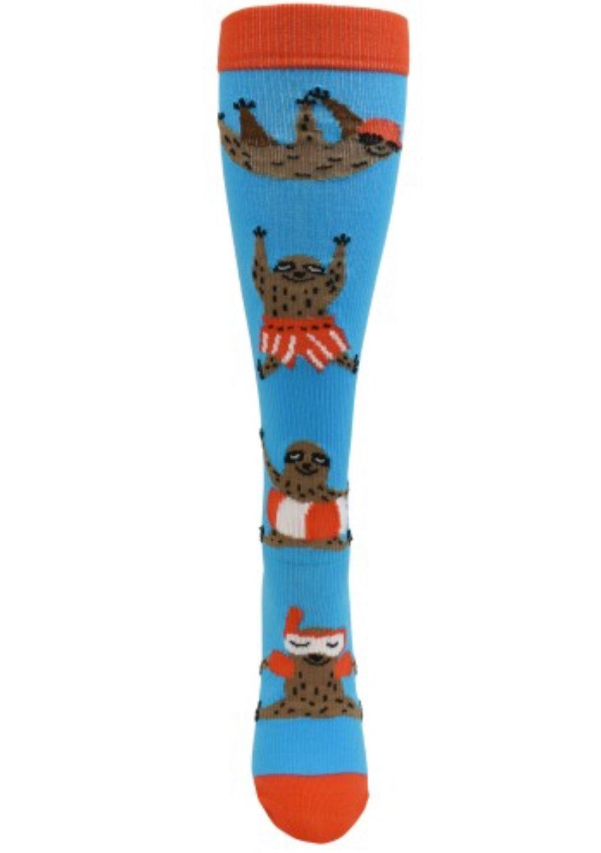 Image of Summer Sloths Fashion Compression Socks