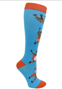 Image 3 of Summer Sloths Fashion Compression Socks 