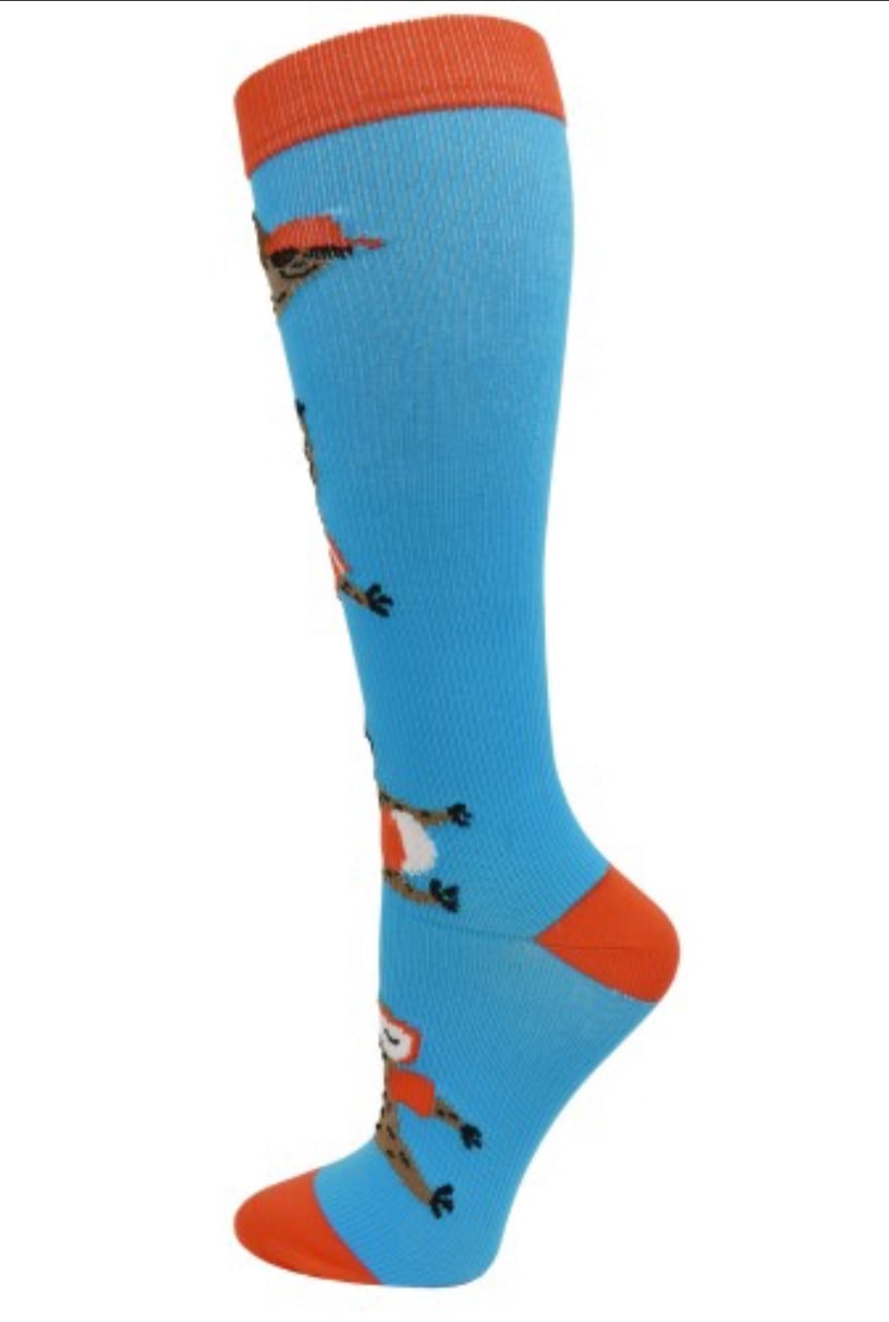 Image of Summer Sloths Fashion Compression Socks