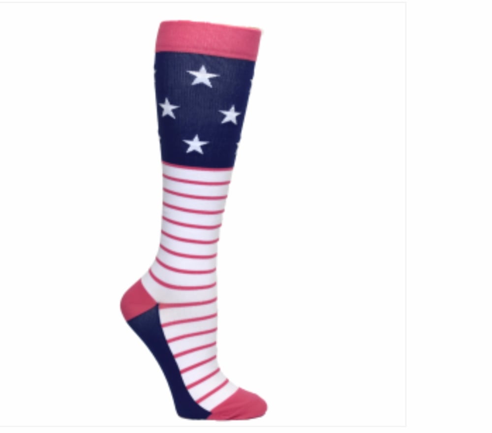 Image of   Americana Fashion Compression Socks 