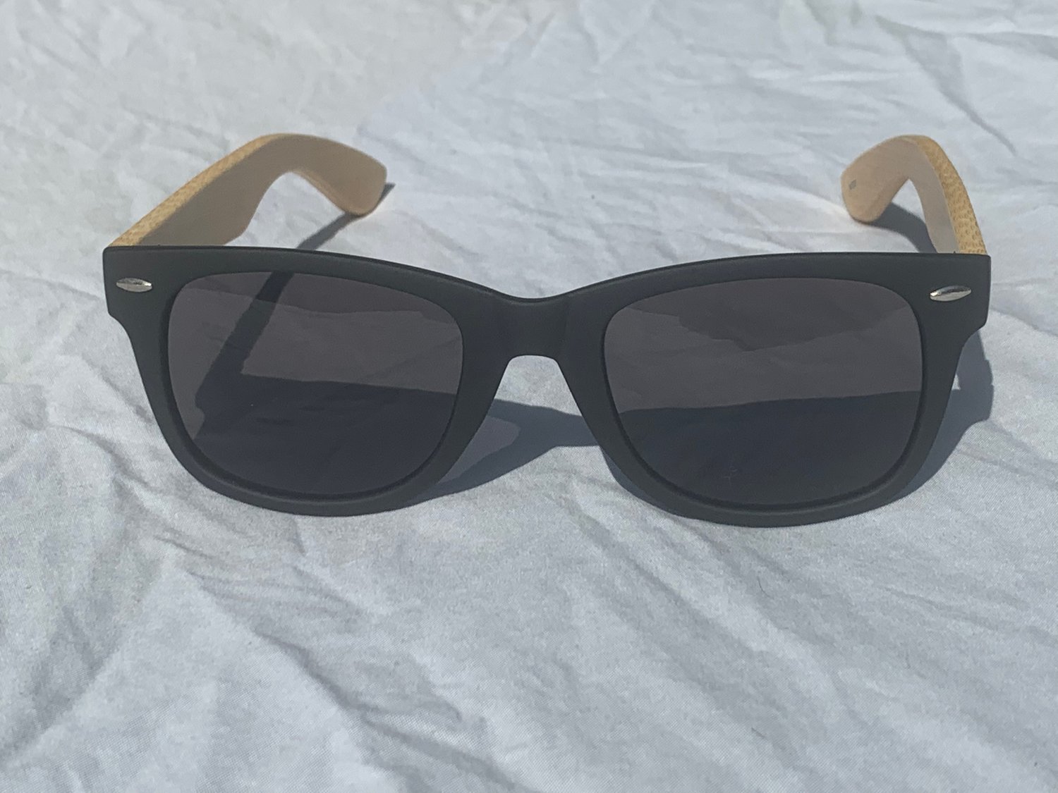 Image of Limited bamboo-black sunglasses 