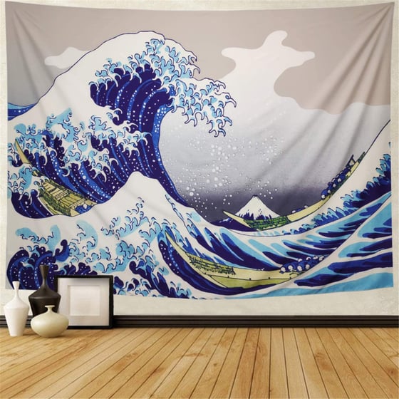 Image of Waves Tapestry