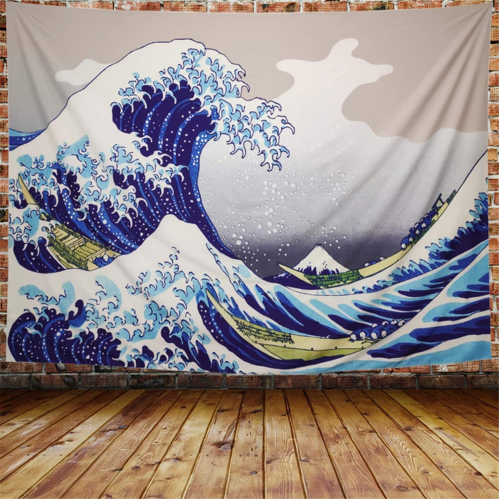 Image of Waves Tapestry