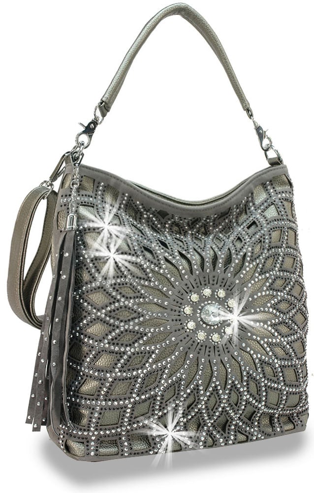 Image of "Sparkling" Rhinestone Design Layered Hobo