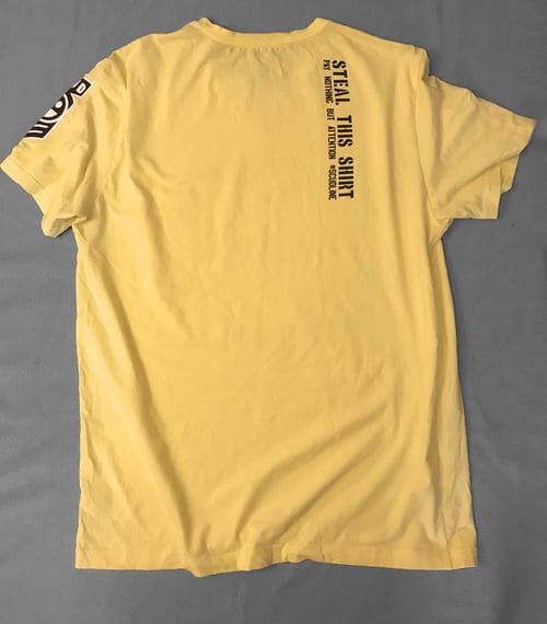 Image of Yellow REVAMPED VINTAGE Chaos Logo V-NECK