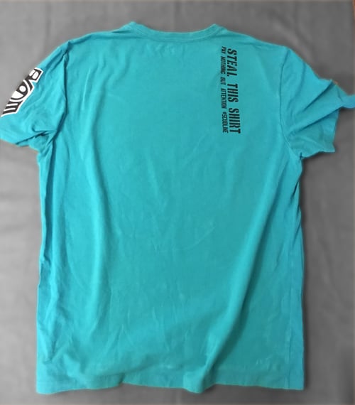 Image of Teal REVAMPED VINTAGE Chaos Logo V-NECK