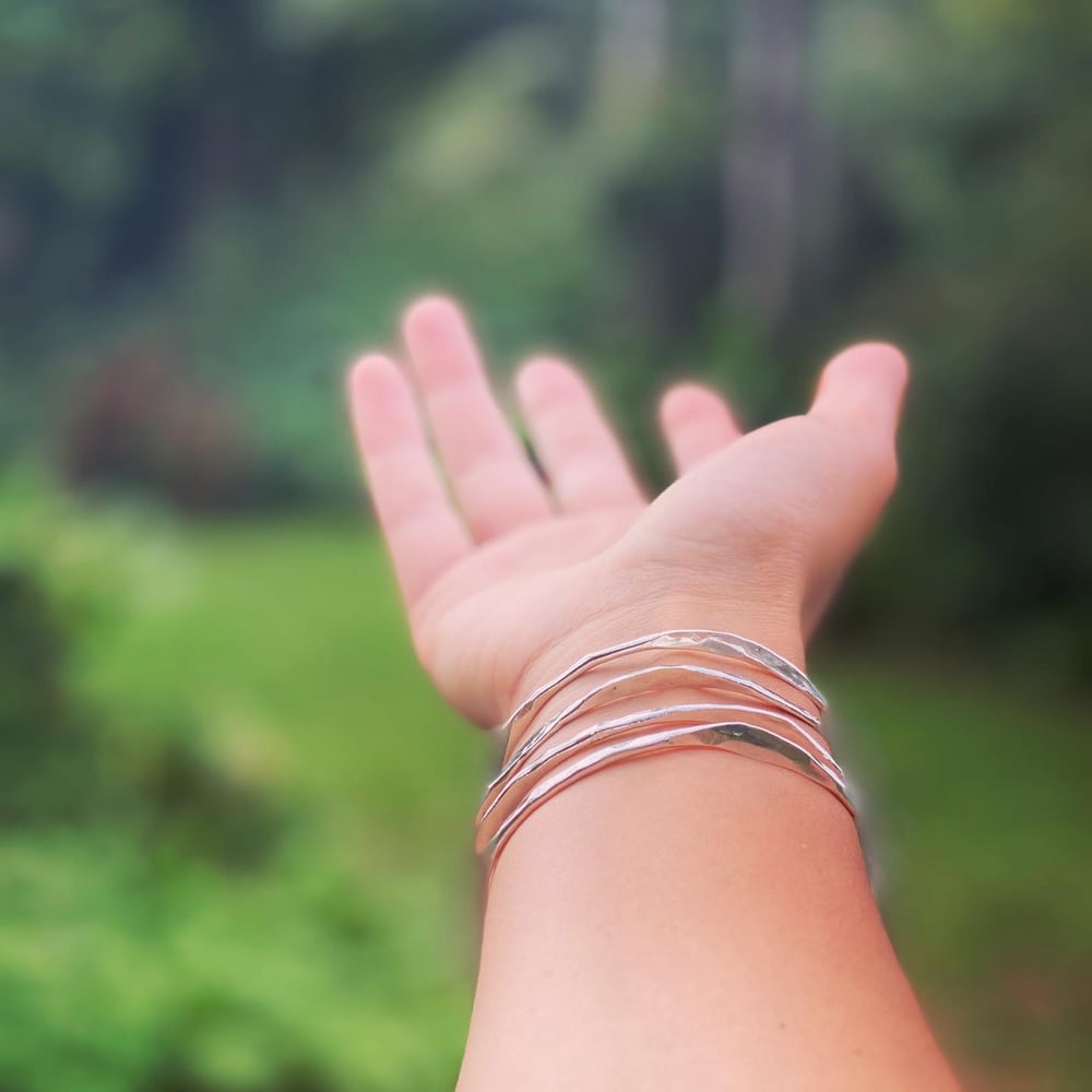 Image of Silver flow bangle