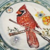 Cardinal Porcelain Dish