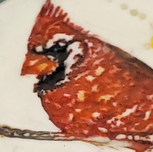 Cardinal Porcelain Dish