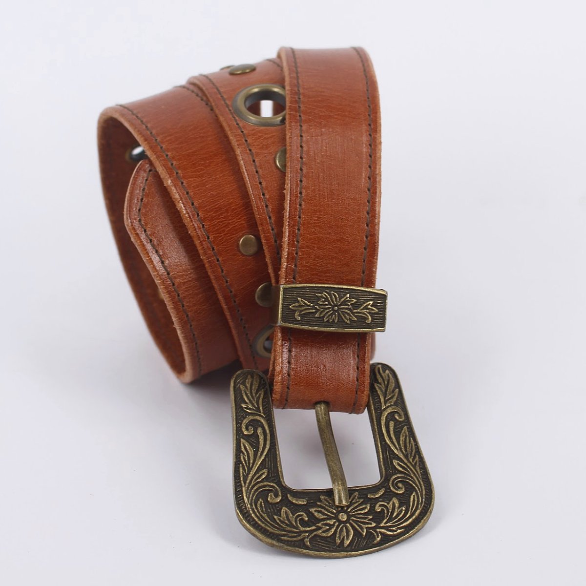 Leather Boho Belt - Small Tan | Juwel