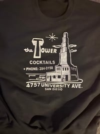 Tower Bar Sweatshirt - Black with White Print