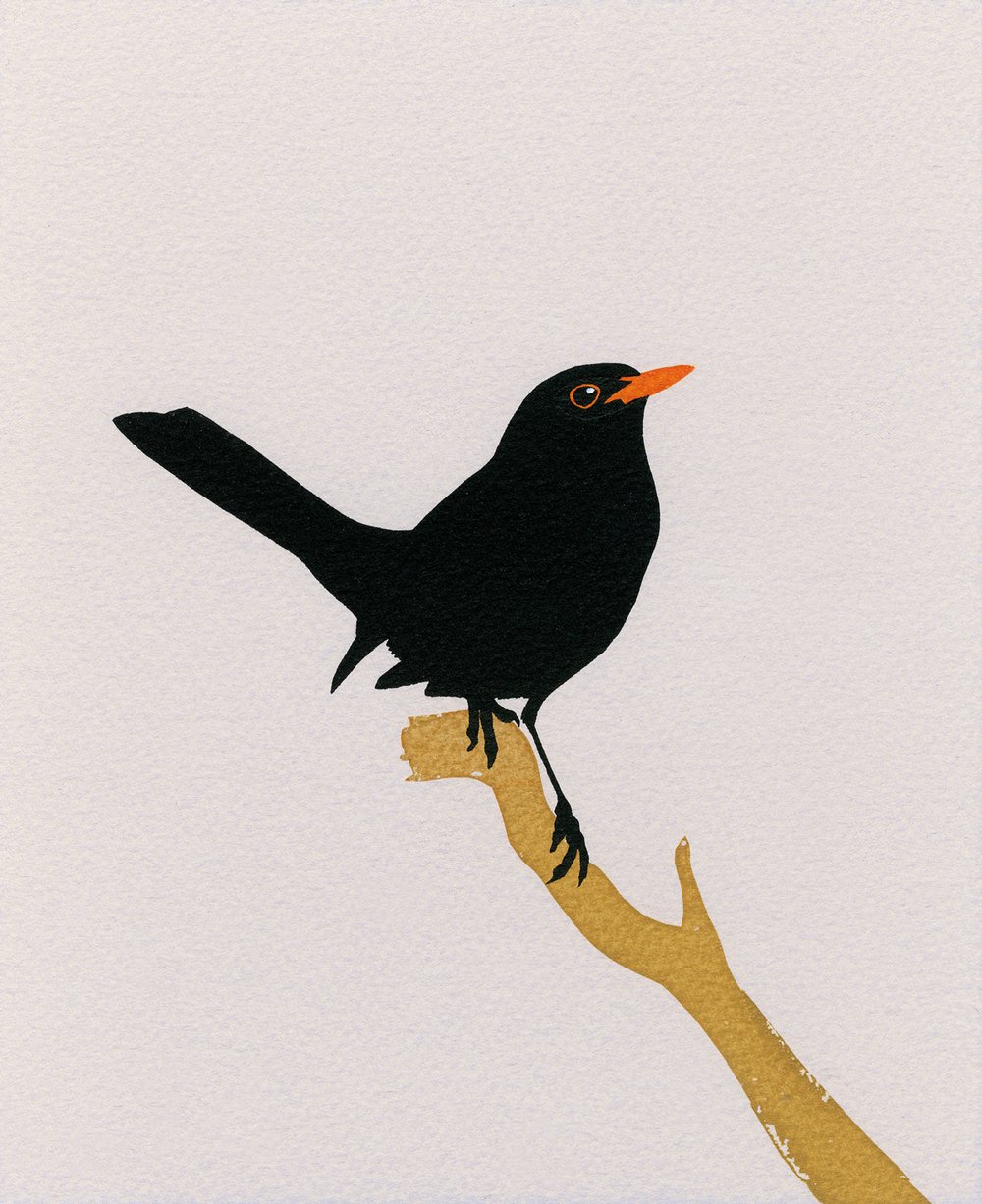 Image of Blackbird Screen Print