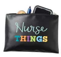 Nurse Things Zippered Vinyl Pouch 