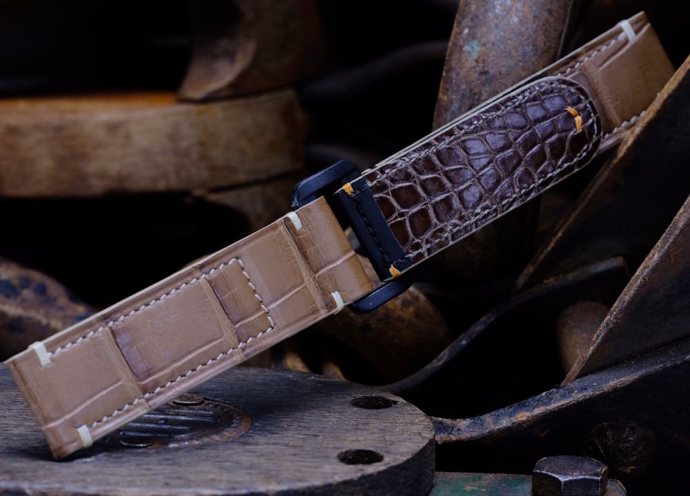 Image of EXOTIC VELCRO STRAP  2-TONE ALLIGATOR 20MM, $1500.00