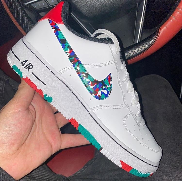 Nike Air Force 1 Low Crayon White Multi (GS)