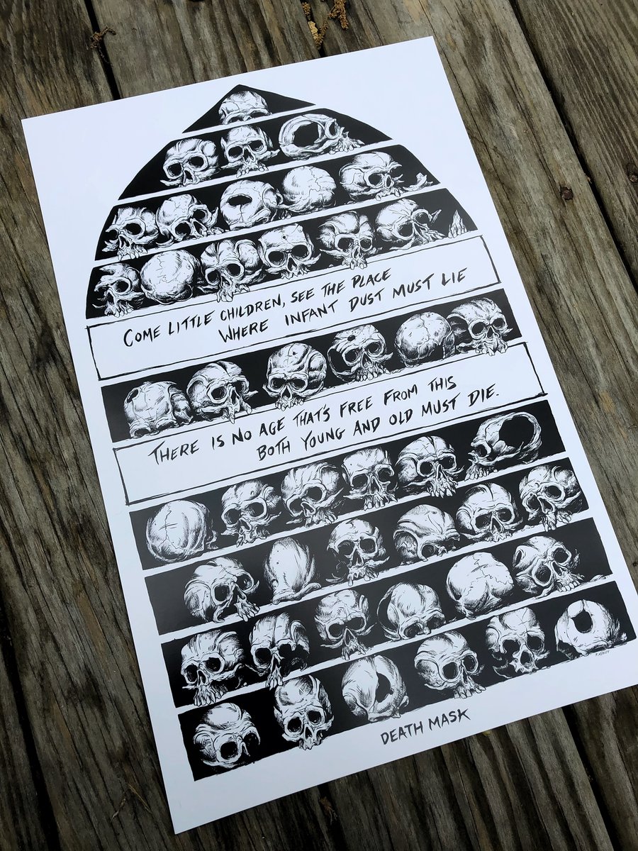 Image of “45 Skulls” print 