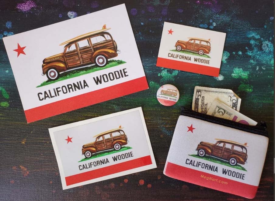 "CA WOODIE" 5pc SOUVENIR PACK