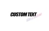 Custom Bargain Text Decal