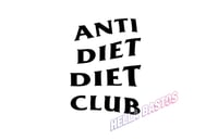 Anti Diet Bargain Decal